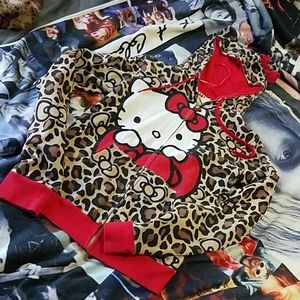 Hello kitty zip up hoodie